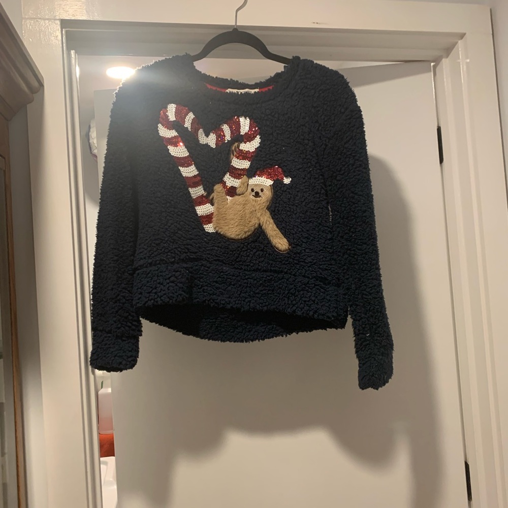 Fuzzy winter sweater